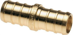 PEX- 1/2"- Barb- Coupling- Brass