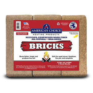 Wood Stove Fuel Bricks- 6 Pack- 20 Lb Pack