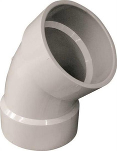 PVC DWV- 4"- Elbow- 45 Deg