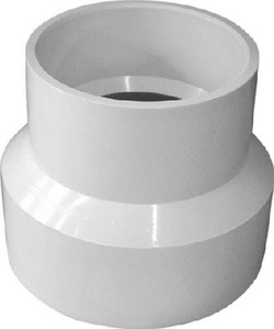 PVC DWV- 4"- Coupling- x 3"