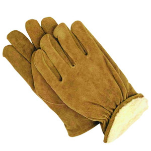 Gloves- Mens Leather Driver Glove- Lined- Medium