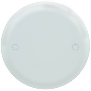 Ceiling Box Blank Cover- White- Plastic