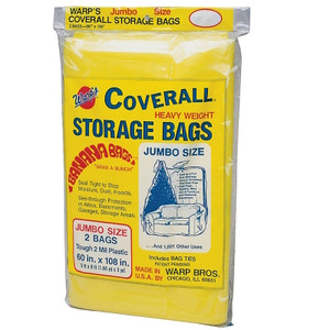 Storage Bags- 2 Mil- 60" x 108"- Clear- Plastic-2 Pack
