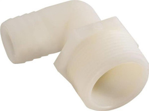 Barbed Fittings-  1/2"- Elbow x MPT- Nylon