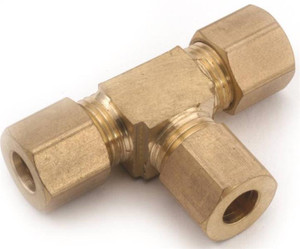 Compression Fittings- 1/2"- Tee- Brass
