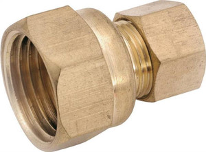 Compression Fittings- 3/8"- Adapter x 1/4" FPT- Brass
