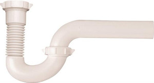 PVC Tubular- Adjustable P Trap- 1-1/2" - 1-1/4"