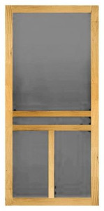 Wood Screen Door- Clear Pine- Unfinished- 30" x 80" x 1-1/8"