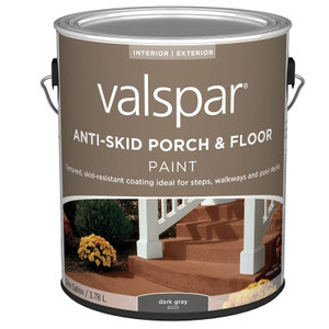 Valspar- Floor & Porch- Latex Paint- Dark Gray- Gallon