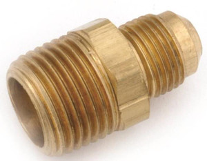 Flare Fittings- 1/2"- Adapter- x 3/8" MPT- Brass