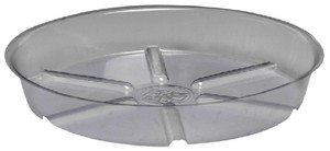 Planter Saucer- 14" x 1-1/4"- Vinyl- Clear