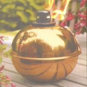 Patio Torch- Copper Plated Steel- 5.5" Diameter