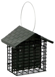 Suet Feeder Cage- Holds 2 Cakes With Roof