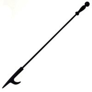 Fireplace Poker- 27" Long- Black