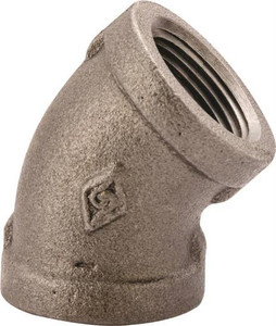 Black Pipe- Fittings- 1/2"- Elbow- 45 Deg