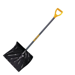 Snow Shovel- 18" Poly With Steel Wear Strip- Mountain Mover