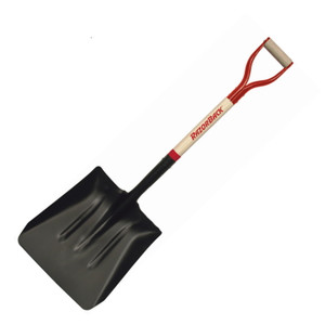 Shovel- DHSP- 27"- Wood Handle- Coal Scoop- Steel- 13-1/2" x 14-1/2" Steel