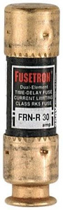 Fuse- FRN-R-30- 9/16" x 2"- Cartridge- 30 Amp- Time Delay