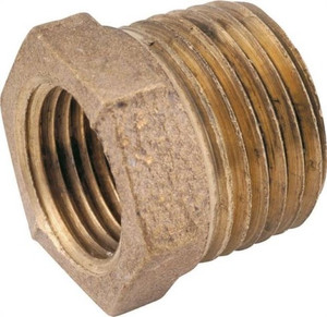 Brass Pipe- Fittings- Bushing- 1" x 3/4"