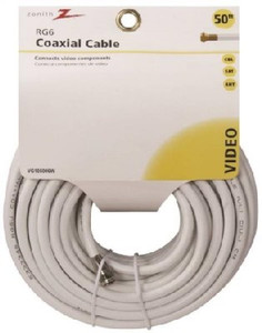 RG-6- CATV Coaxial Cable- 50'- White