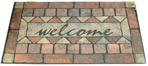 Door Mat- 18" x 30"- Recycled Rubber- Welcome