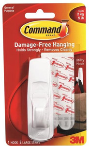 3M- Command- Large Hook- White