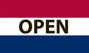 Open Flag- Horizontal 3' x 5'