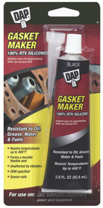 DAP- Black Silicone Gasket Sealant- 2.8 Oz Tube