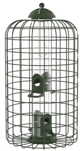 Bird Feeder- Tube With Wire Cage- 1.1 Quart