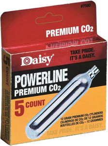 Daisy- 7580- CO2 Cartridges- 12 Gram- 5 Pack