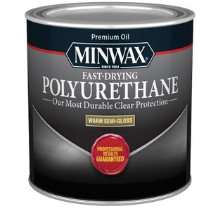 Minwax- Polyurethane- Semi-Gloss- 1/2 Pint