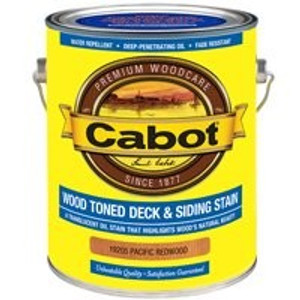 Cabot- Deck & Siding Stain- Pacific Redwood- 19205- Gallon