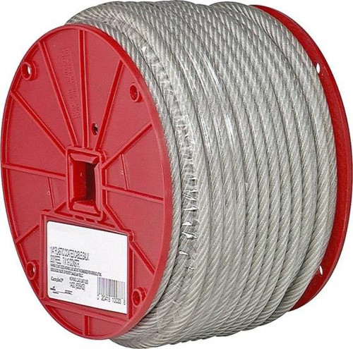 Aircraft Cable- 3/16" (7 x 19)- Coated- 1'