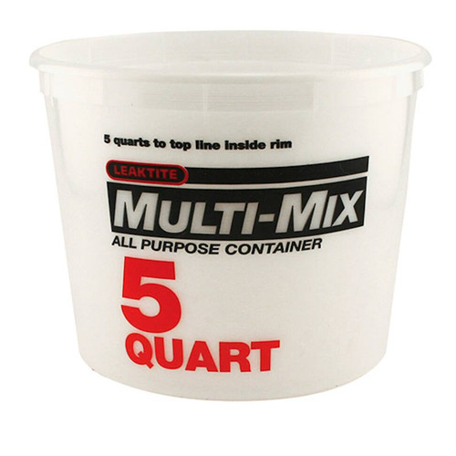 Paint Pail- Multi Mix- 5 Quart- Without Lid- Plastic