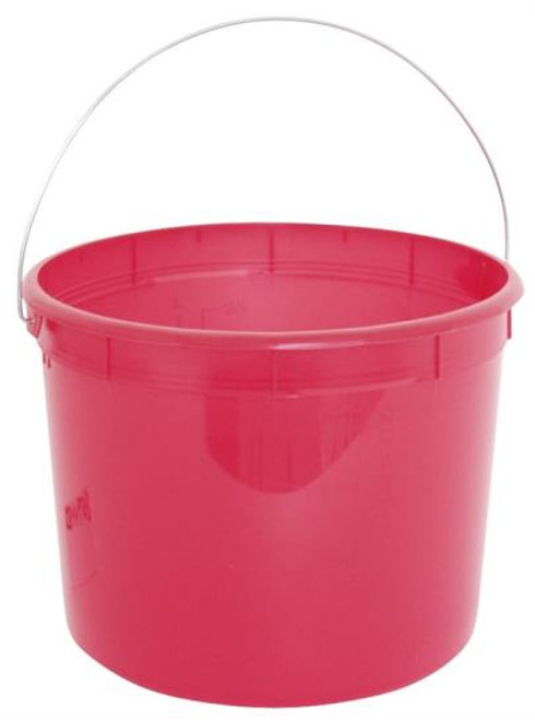 Paint Pail- 5 Quart- Plastic- Red