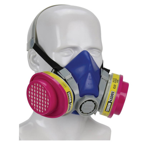 Safety Works- SWX00320- Half Face Mask- 99.97%