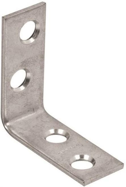 Inside Corner Brace- 1-1/2" x 5/8"- Zinc Plated