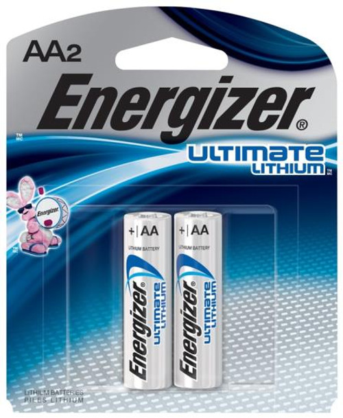 Energizer Battery- L91-2- AA- Lithium 2 Pack