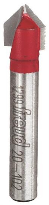 Freud- 20-102- V Groove Router Bit- 11/64"- 1/4" Shank