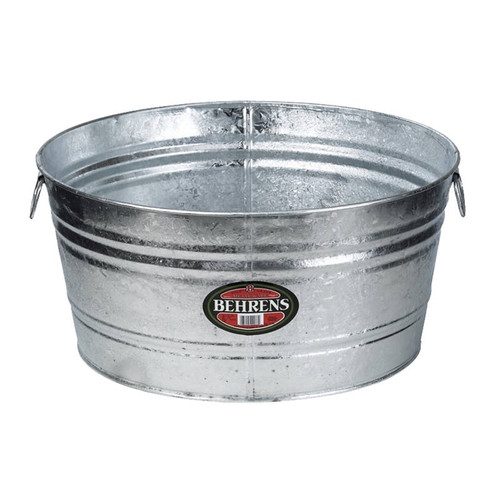 Galvanized Round Tub-  9 Gallon