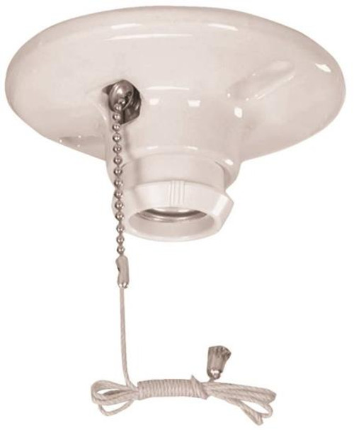 Porcelain Ceiling Light Fixture With Switch