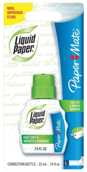 Papermate Liquid Paper Correction Fluid- White- 20 ML