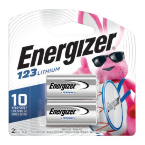 Energizer Battery- 123 Lithium- 3 Volt- 2 Pack