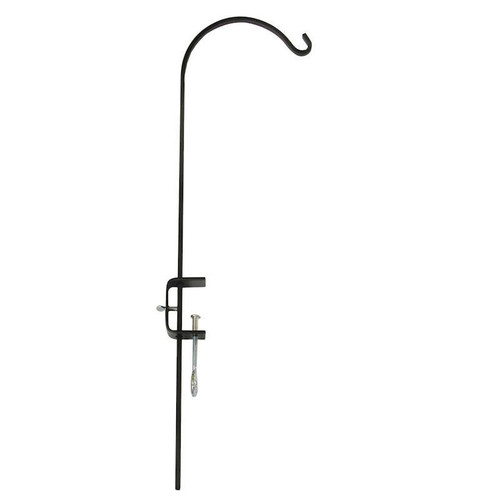 Plant Hook- Deck Rail Mount- Adjustable- 36"- Wrought Iron