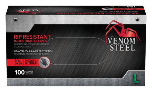 Venom Steel- Rip Resistant Nitril Glove- 100 Pack