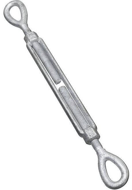 Turnbuckle- 9" x 5/8"- Eye & Eye- Galvanized