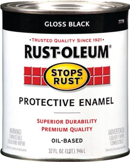 Rust-Oleum- Enamel- Black- Gloss- Quart