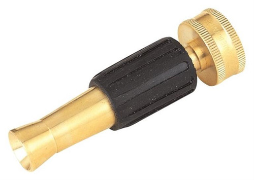 Hose Nozzle- Adjustable- 3-3/4"- Solid Brass