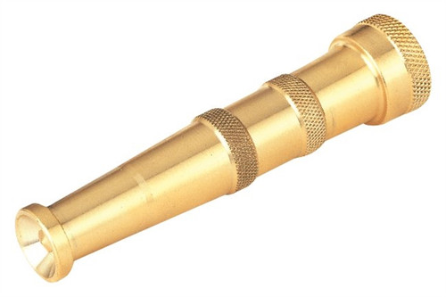 Hose Nozzle- Adjustable- 5"- Solid Brass