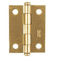 Cabinet Hinge- 3"- Brass Plated- Removable Pin- 2 Pack
